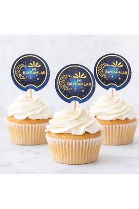 Behind party store Ramazan Bayramı Pasta Kürdan Süs 8 Adet – İyi Bayramlar Ya...