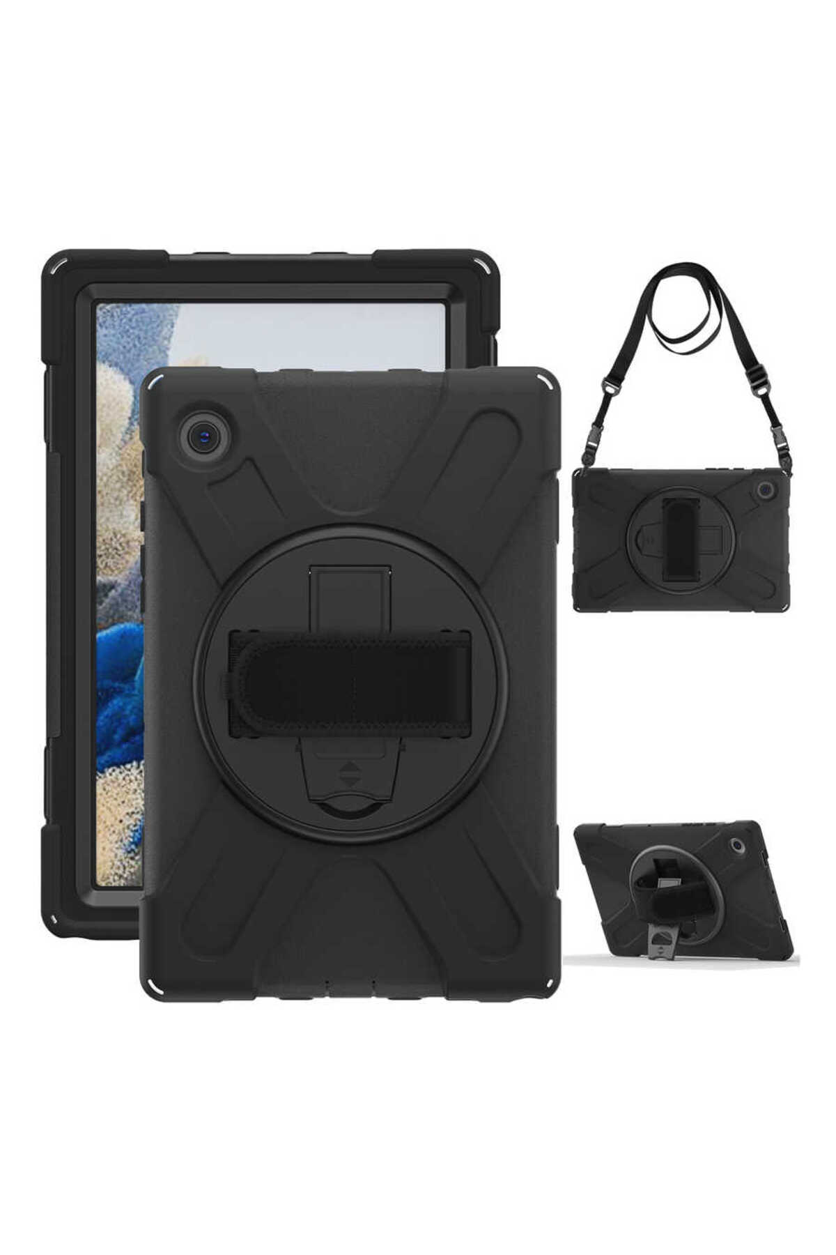 Galaxy Tab A8 10.5 SM-X200 (2021) GZGN Defender Tablet Silikon - Siyah