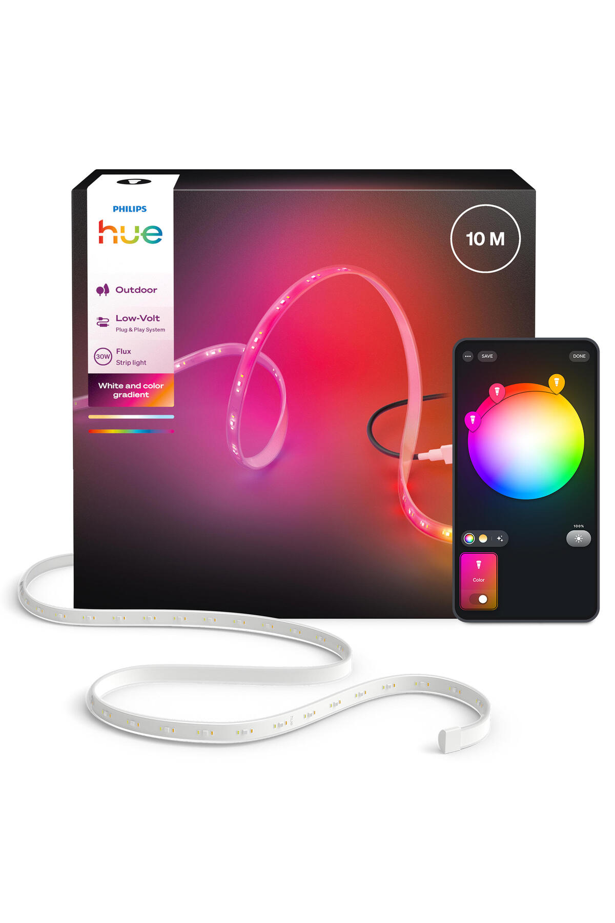 Philips Hue Flux Gradient Outdoor Akıllı Led Şerit 10M
