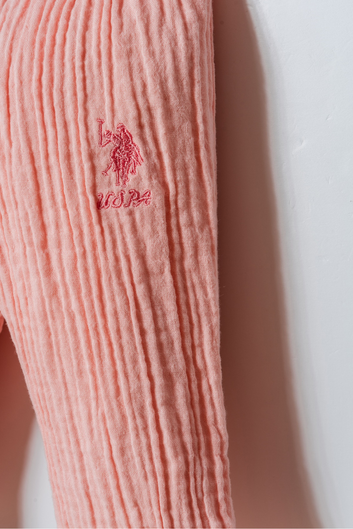 ست شلوار موسلین نوزاد دختر U.S. Polo Assn، ۶ تا ۳۶ ماه، سالمونی — 4