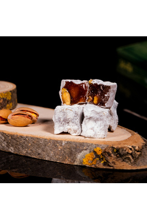 Zalifra Antep Fıstıklı Çifte Kavrulmuş (NET 480 GR) Safranbolu Lokumu Vegan, ...