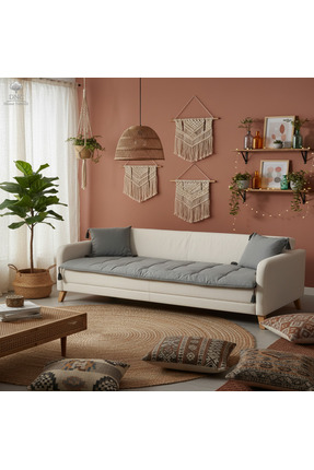 DNC home tekstil Keten Evcil Hayvan Dostu Koltuk Pedi/Koltuk Şiltesi, Yıkanab...