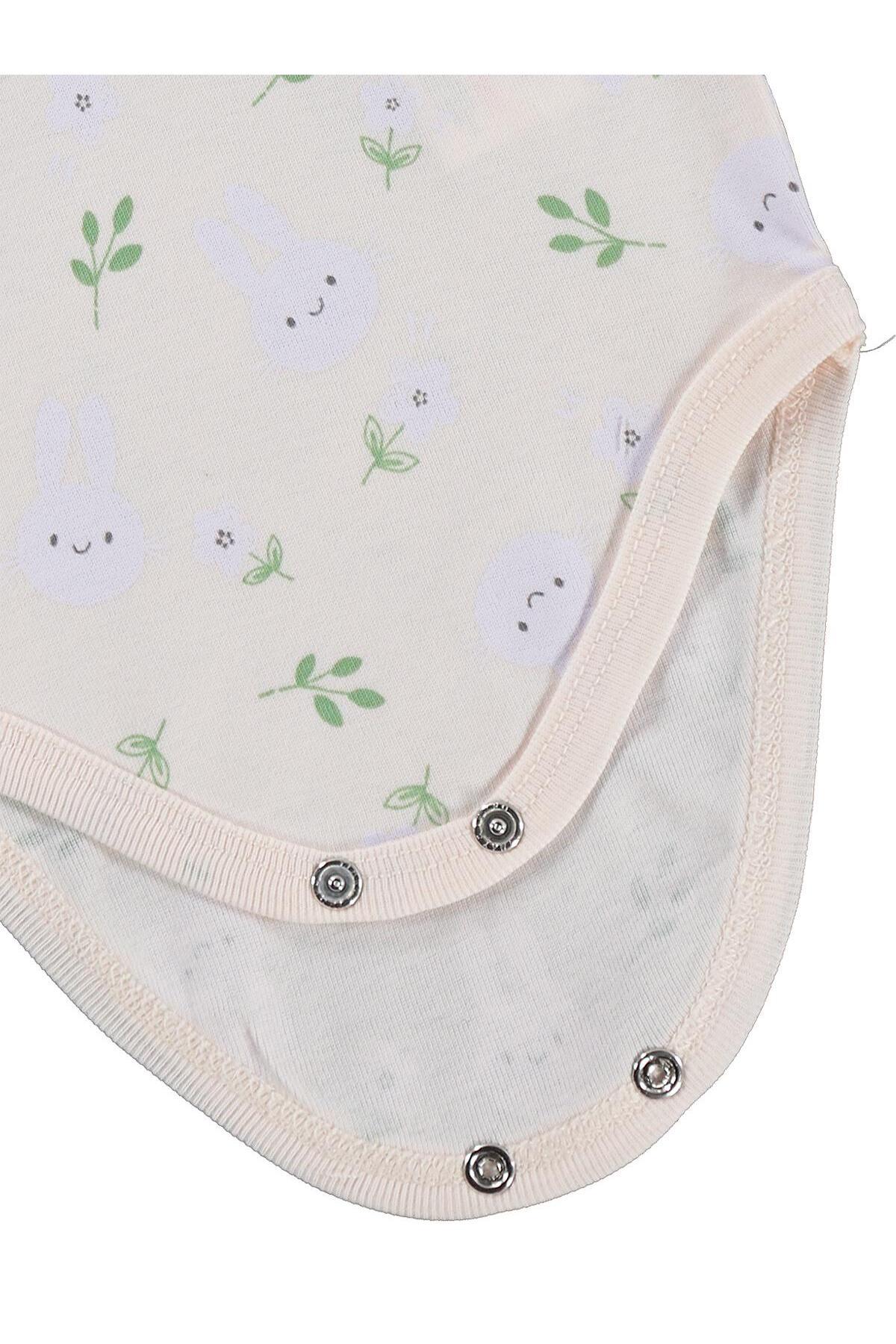 Civil Baby Tavşan Empirmeli 3 Lü 1-36 Ay Çıtçıtlı Badi - Pudra fotoğrafı 4 (önizleme)