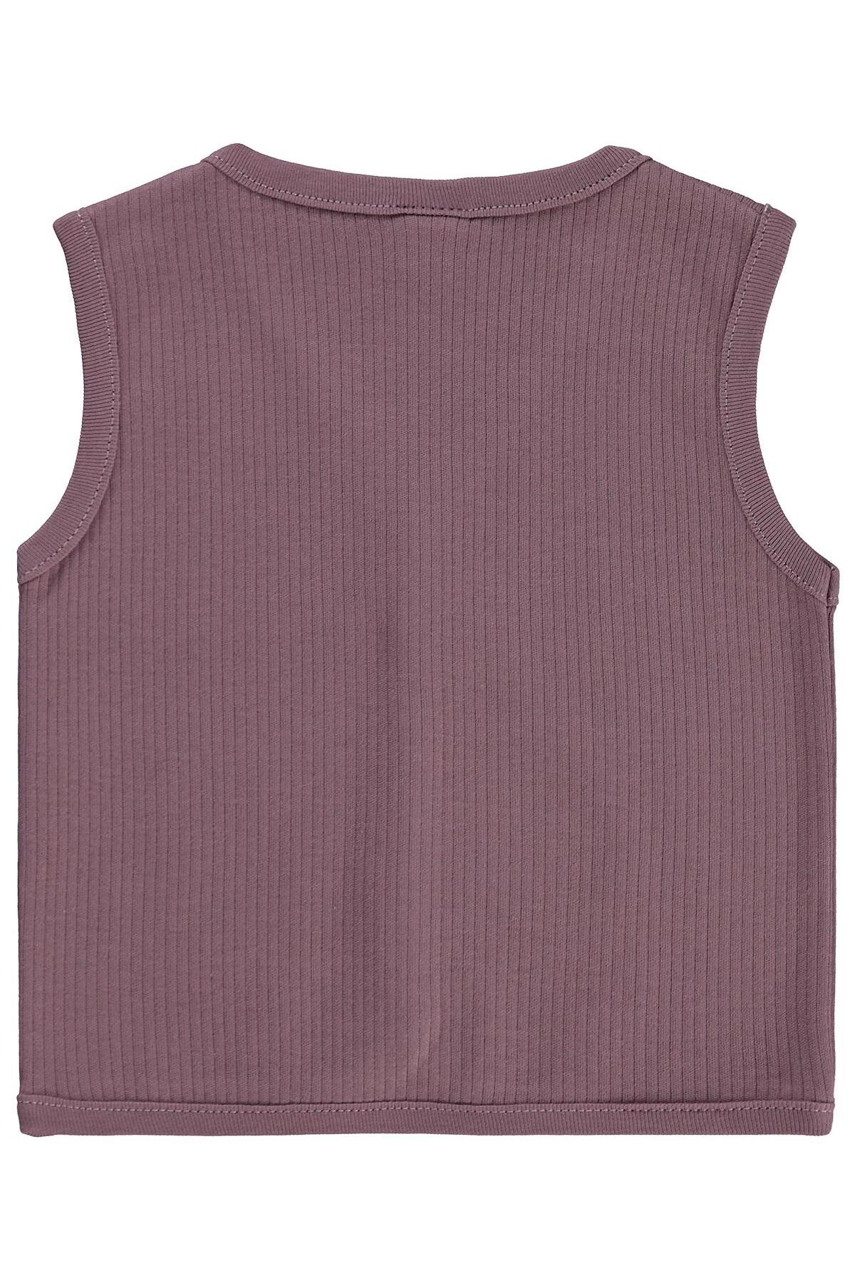 Civil Baby Kedi Baskılı 6-18 Ay Yelek - Kahve 9-12 Ay fotoğrafı 2 (önizleme)