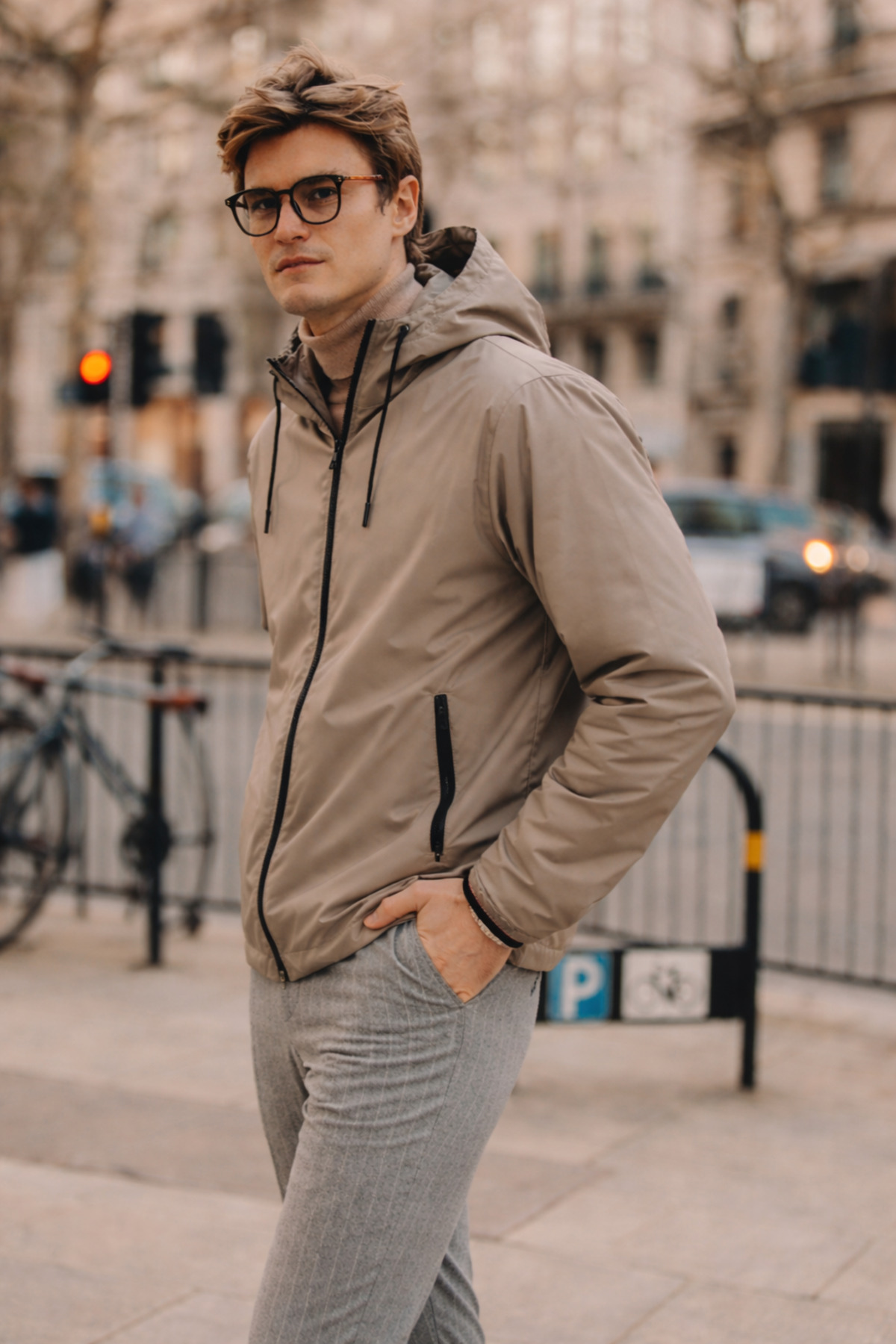 DAMGA JEANS Erkek Cepli Elite Comfort Astarlı Kahve Yağmurluk & Rüzgarlık görsel 2