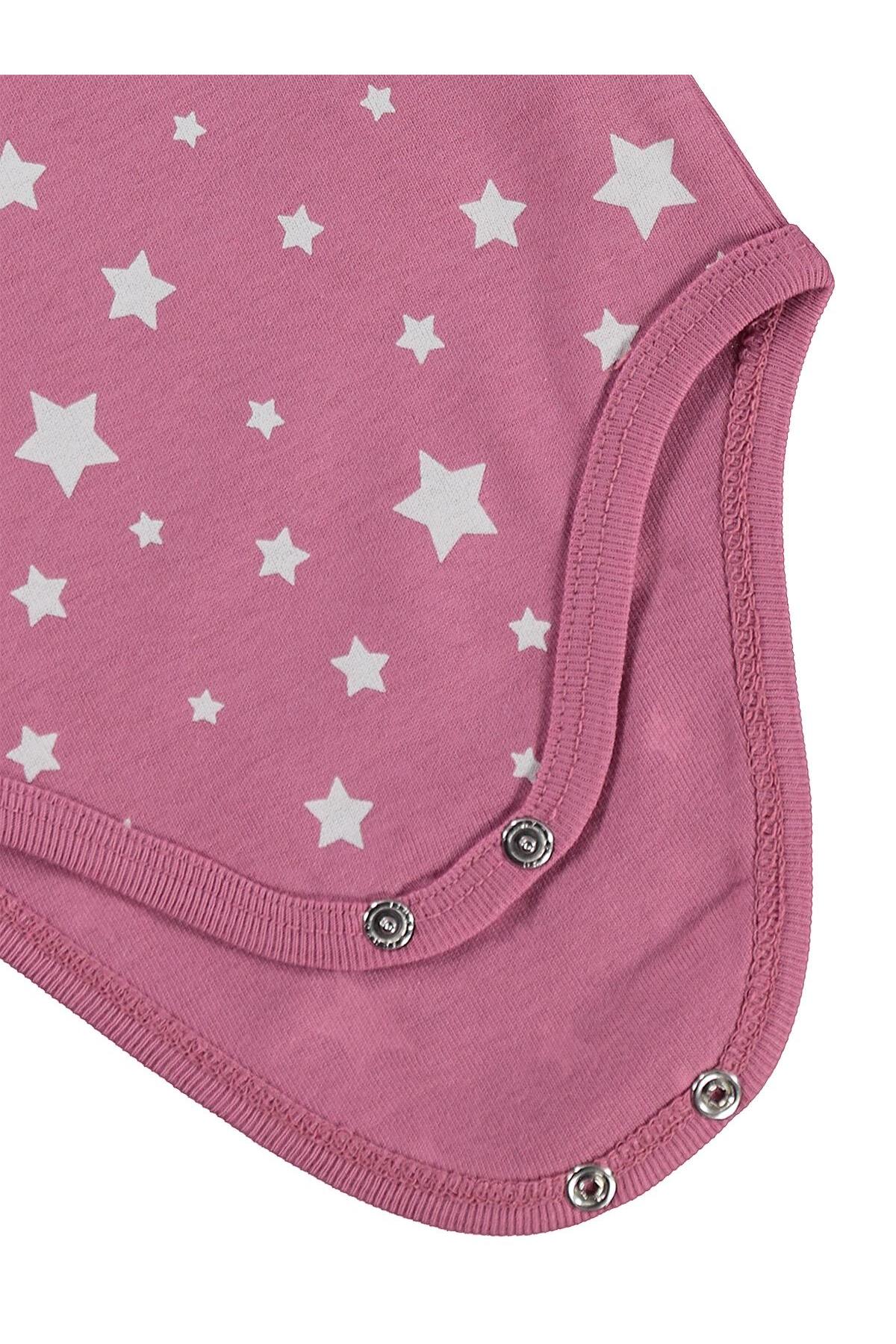 Civil Baby Yıldız Empirmeli 5 Li 1-36 Ay Çıtçıtlı Badi - Pembe 18-24 Ay fotoğrafı 5 (önizleme)