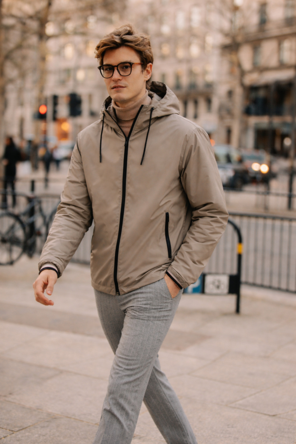DAMGA JEANS Erkek Cepli Elite Comfort Astarlı Kahve Yağmurluk & Rüzgarlık görsel 3