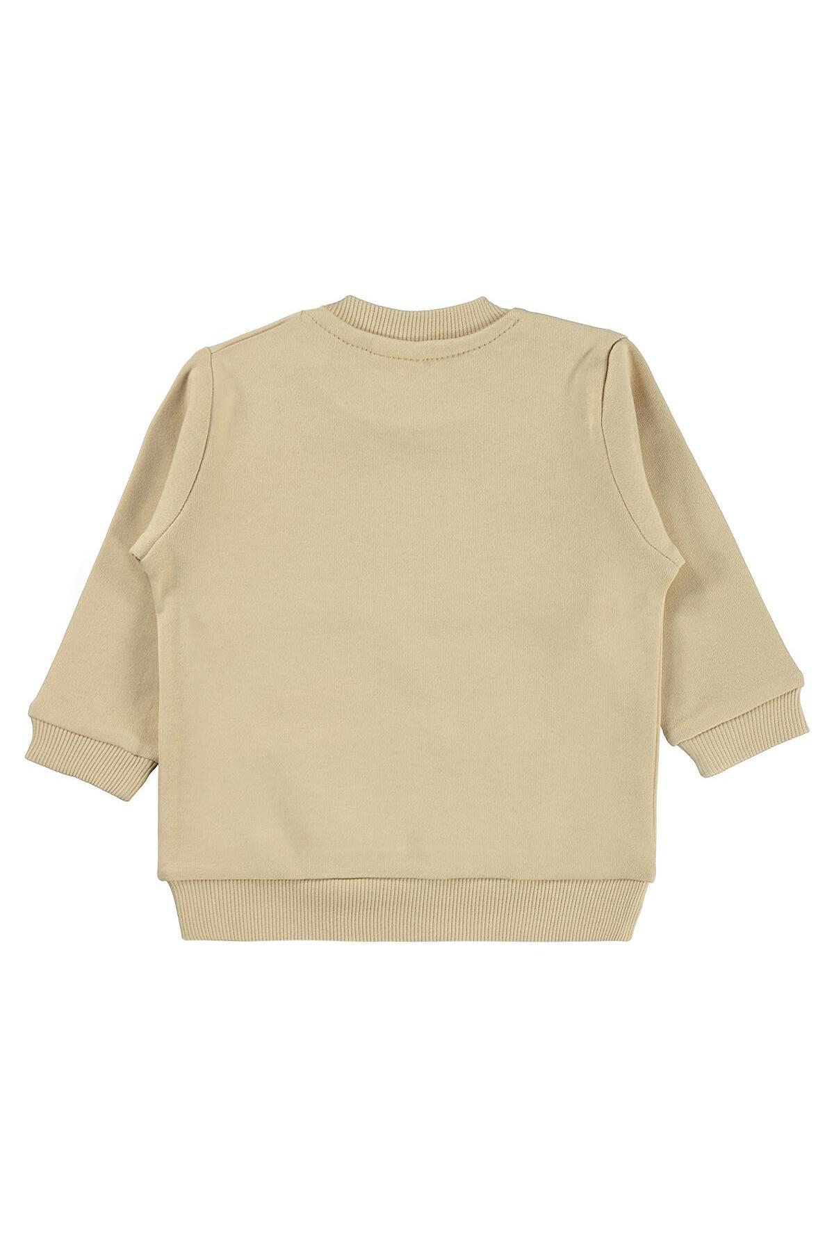 Civil Baby To The Moon Baskılı 6-18 Ay Sweatshirt - Kahverengi 18-24 Ay fotoğrafı 2 (önizleme)