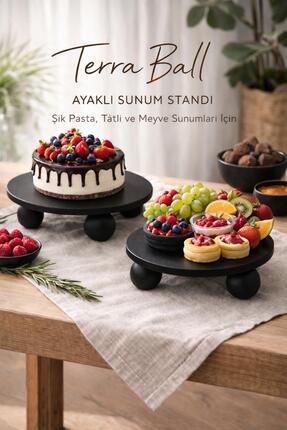 EN CONCEPT DESİNG Ayaklı Sunum Standı Terra Ball – Pasta, Tatlı, Meyve ve Kah...