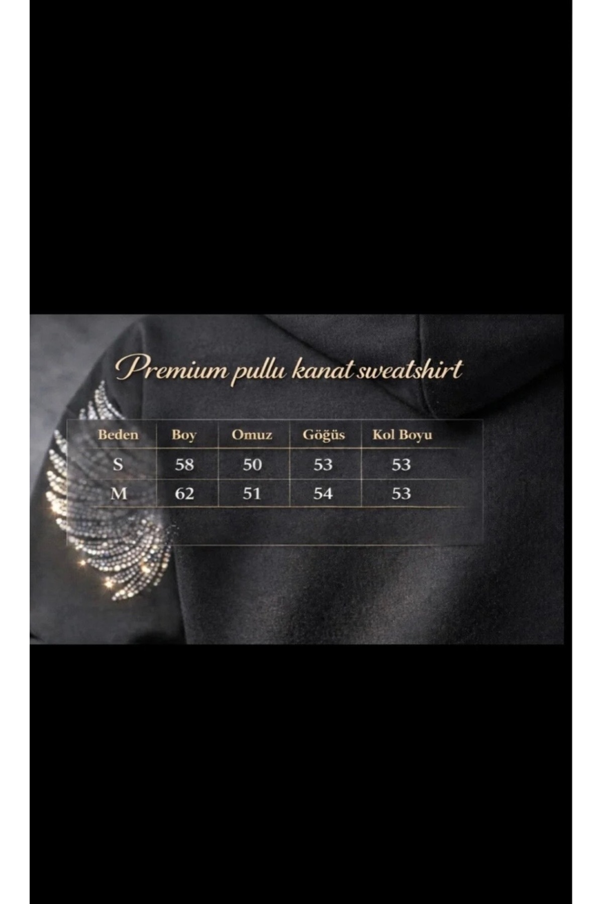 lereviw  Premium pullu kanat sweatshirt - Görsel 3
