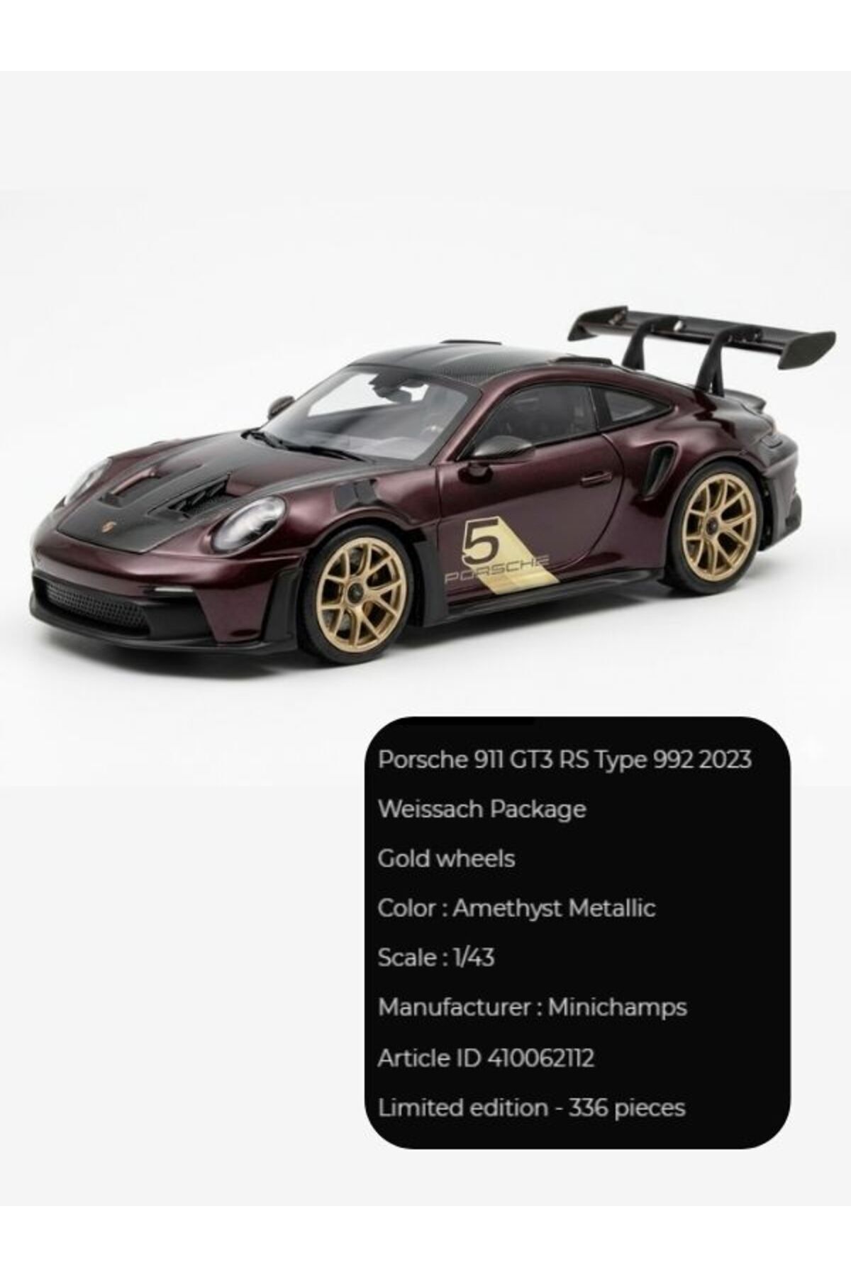 GÜMRÜK BEY 1 of 336 | Porsche 911 GT3 RS Type 992 2023 Weissach