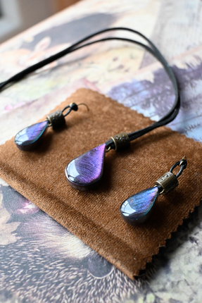 Özgüneş4c Kadın Antik Bronz Kaplama Mistik İris Damla Kolye Küpe Takı Seti