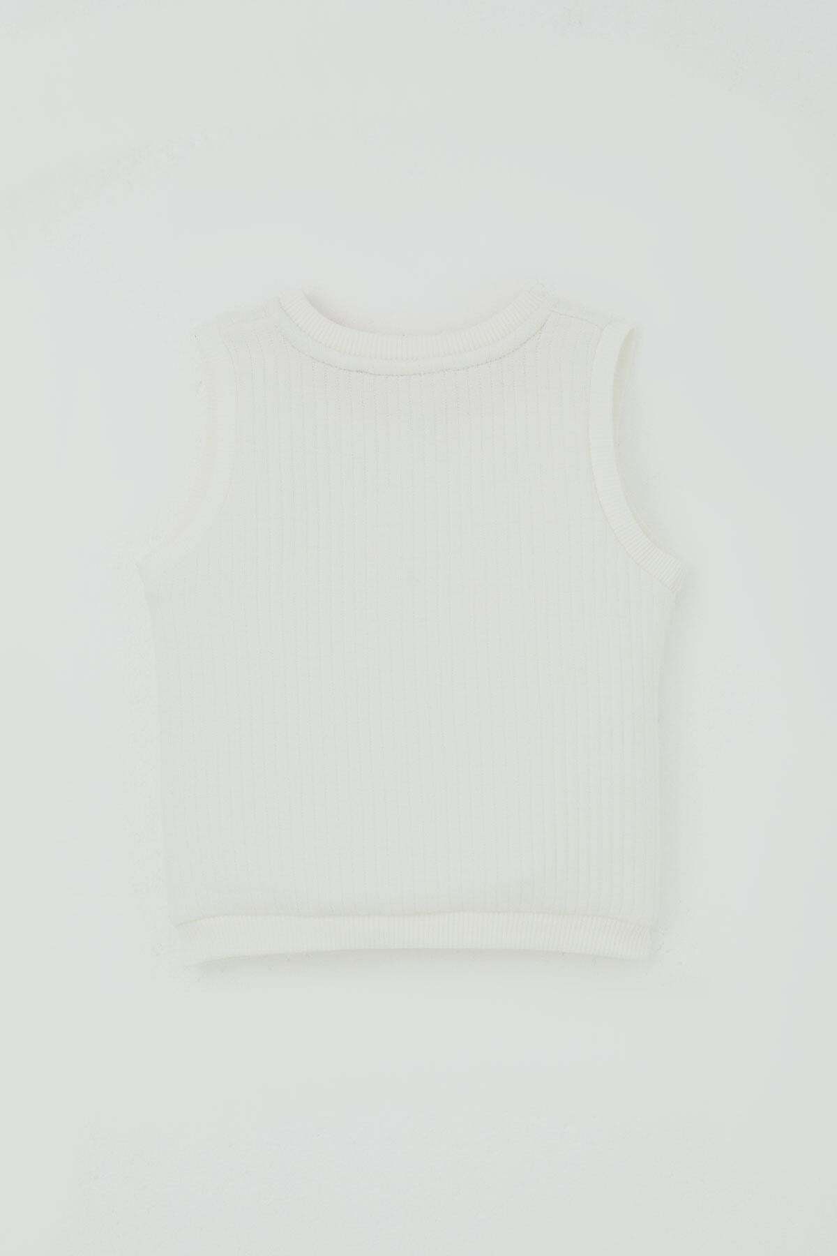 Breeze Erkek Bebek Yelek Çıtçıtlı Sevimli Bebek Armalı 4 Ay-4 Yaş, Ekru fotoğrafı 3 (önizleme)