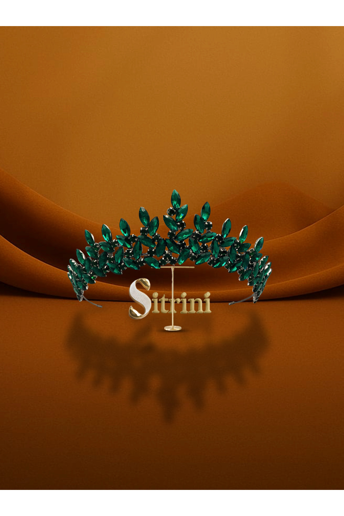 sitrini Kına Ve Nişan Tacı Lana Model Saç Aksesuarı görsel 2