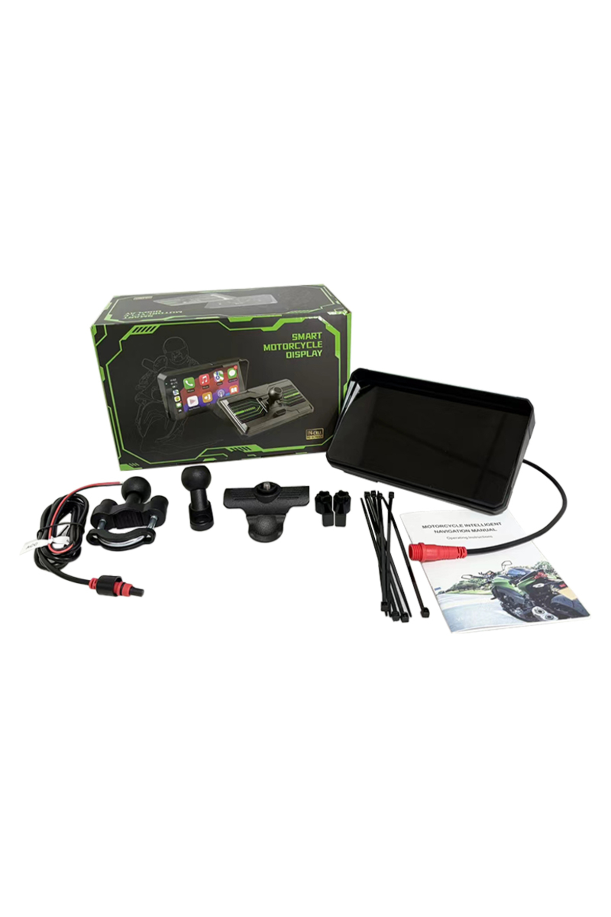M590 6 İnç Motosiklet Ekranı: Kablosuz CarPlay, Android Auto & GPS Navigasyon