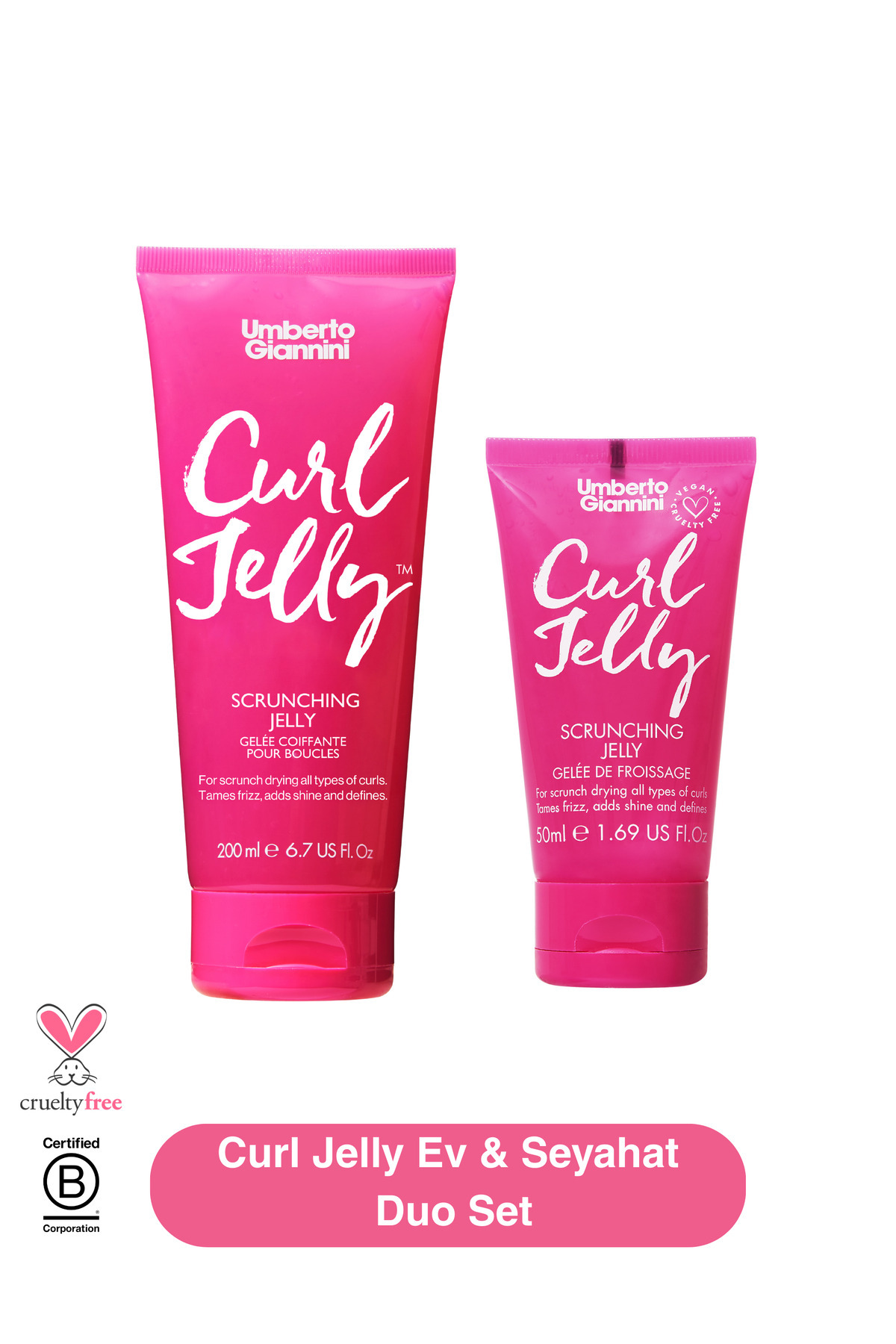 Umberto Giannini Curl Jelly Ev & Seyahat Duo Set — US1