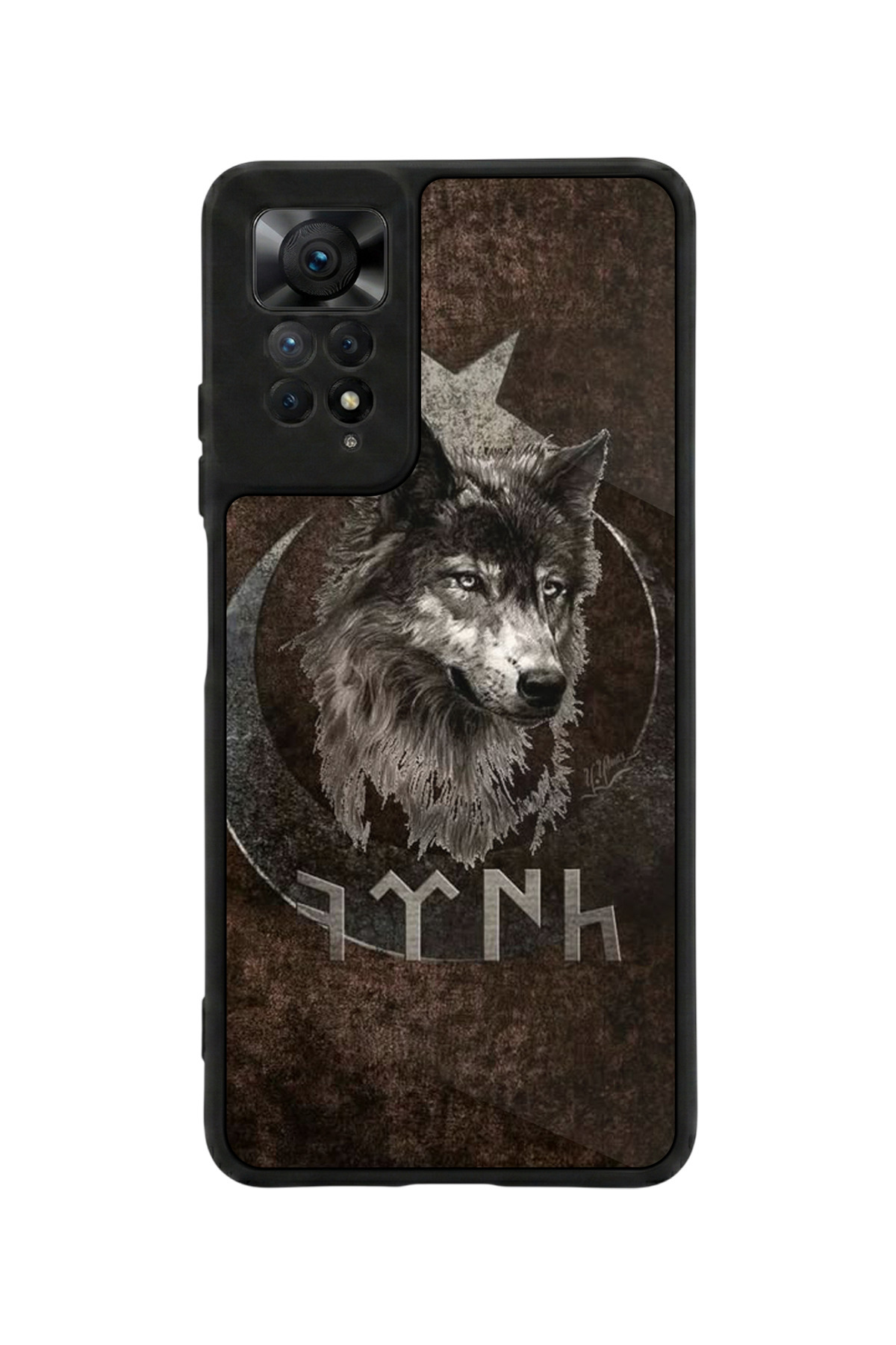 Redmi Note 11 Pro / 12 Pro 4G Compatible Printed, Matt Black,Soft Silicone, Protective,Shock Absorbing Cover,Case