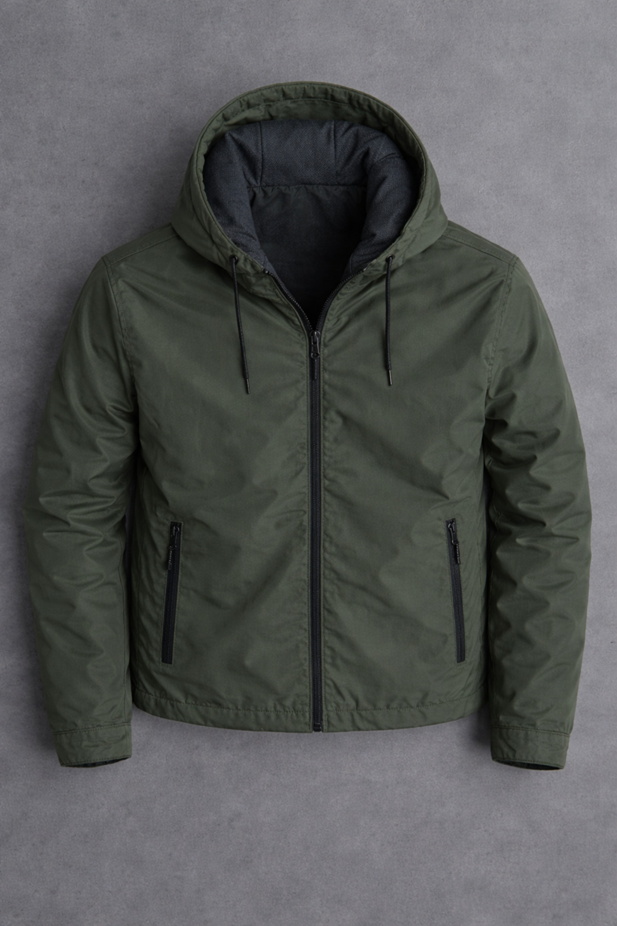 DAMGA JEANS  Erkek Basic Günlük Haki Yağmurluk & Rüzgarlık - Görsel 5