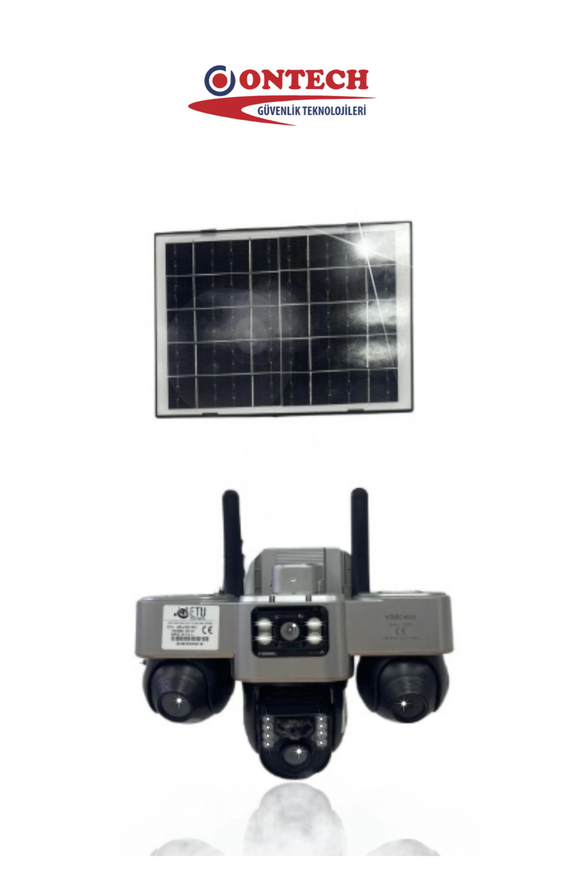 Casacop V380Pro-4k-Q8-Solar-4g-3 Ptz'li Bahçe ve Güvenlik Kamerası