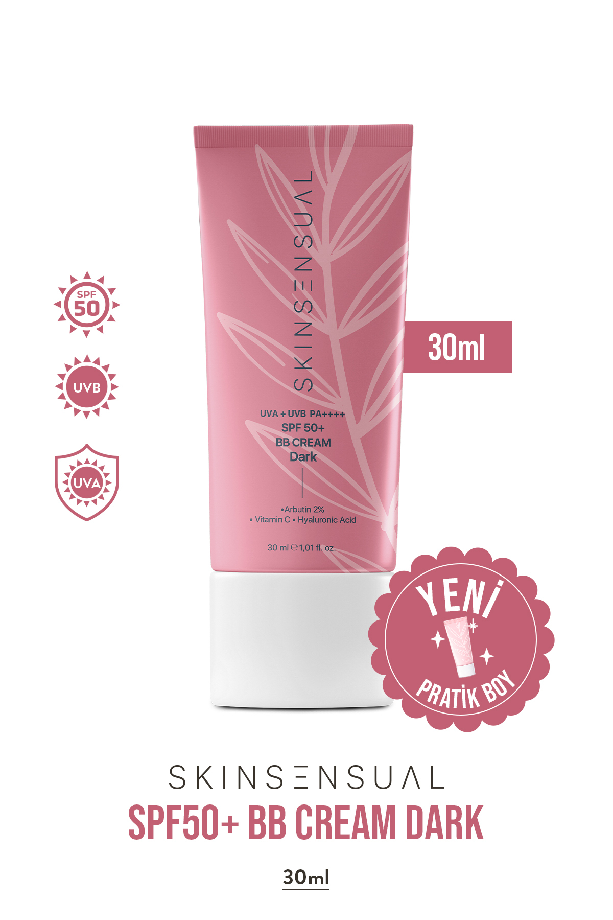 Skin Sensual BB Krem Dark 30ml SPF50 PA++++ | Leke Karşıtı, Aydınlık Cilt Görünümü | UVA/UVB Koruma - Fiyatı, Yorumları