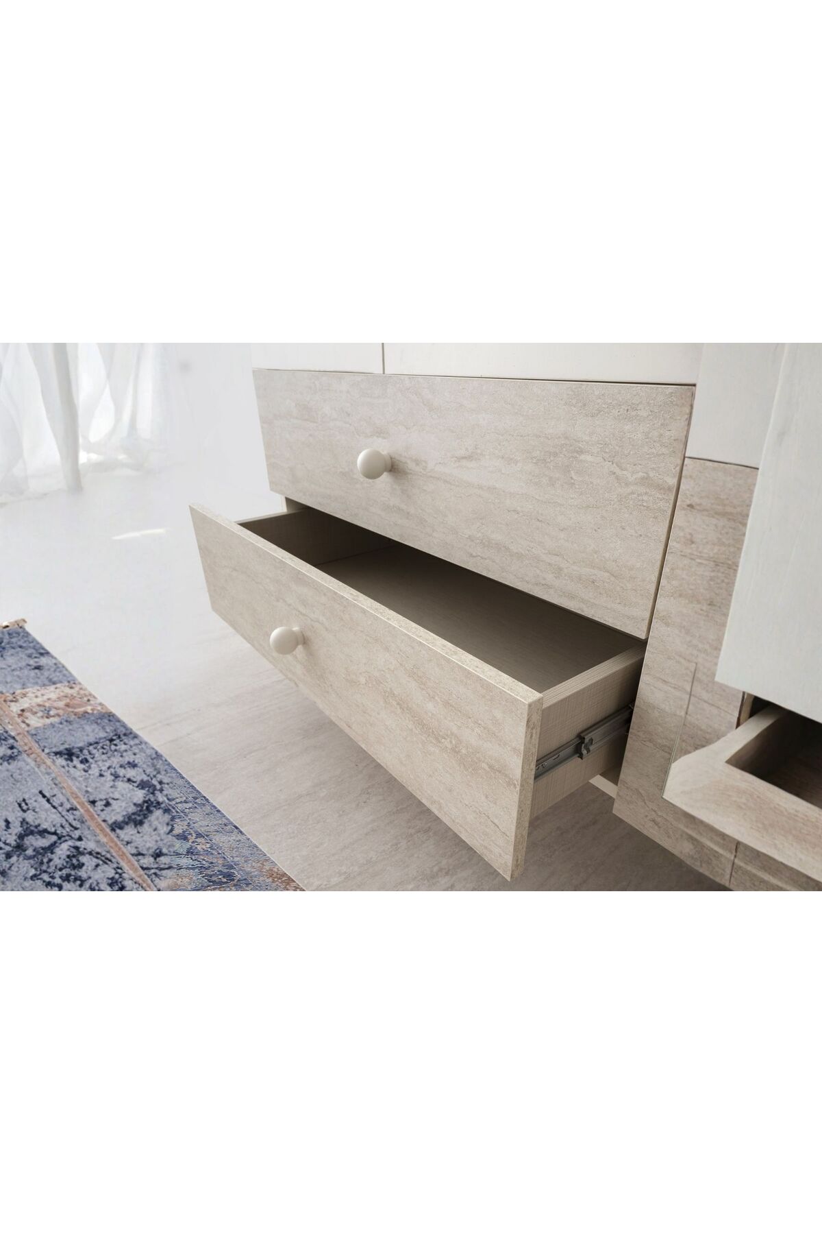 Doressa Home Preta 3 Kapılı Gardırop fotoğrafı 2 (önizleme)
