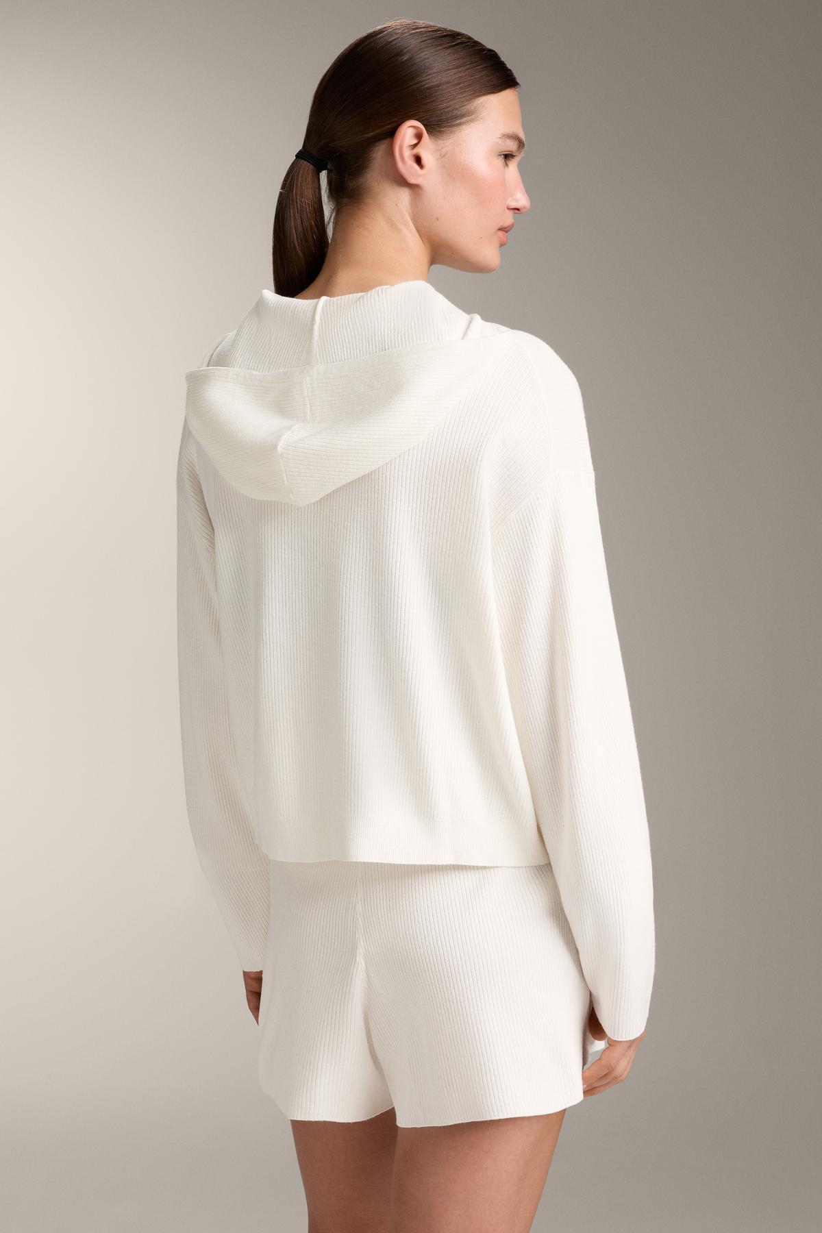 Oysho  Kapüşonlu örgü ceket - Görsel 4