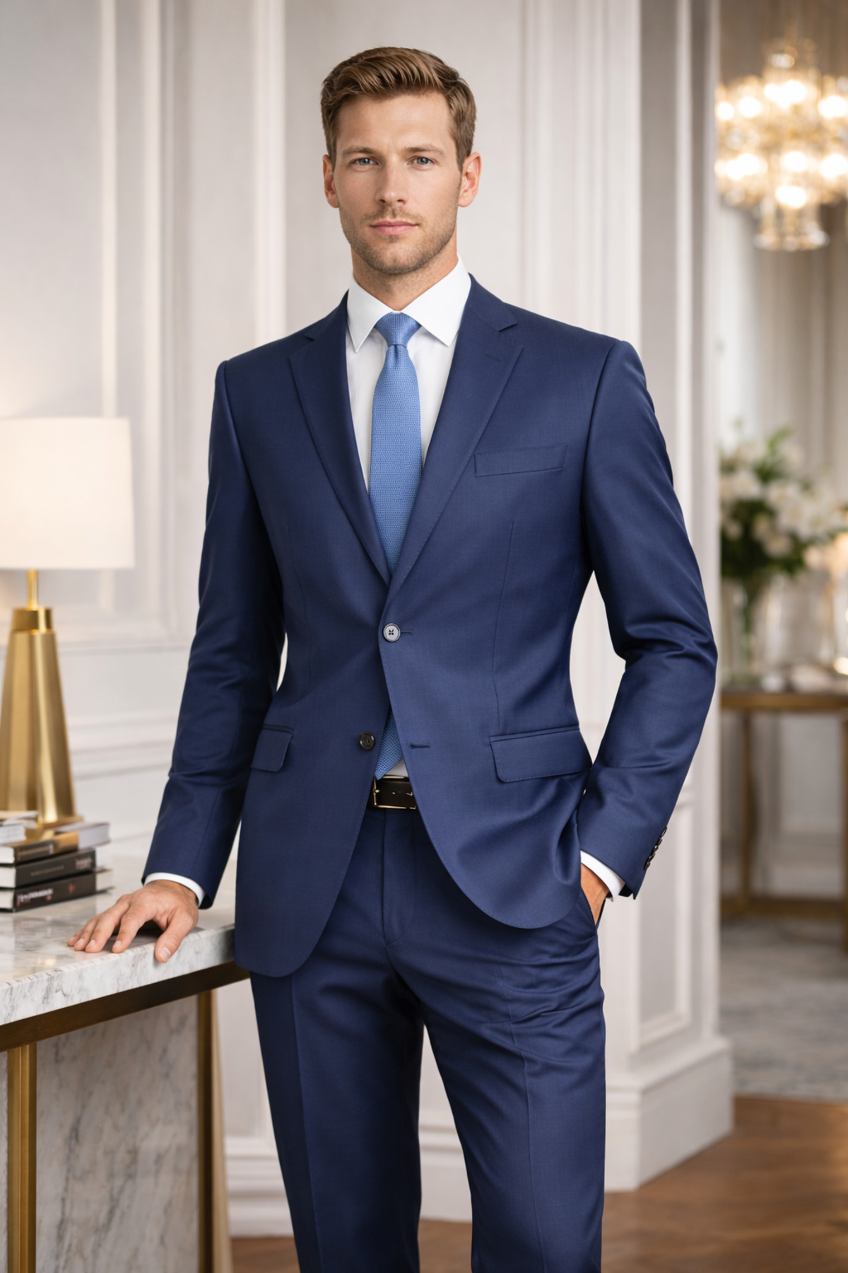 FABIO CASSEL  Klasik Kesim Erkek Takım Elbise Premium Şıklık