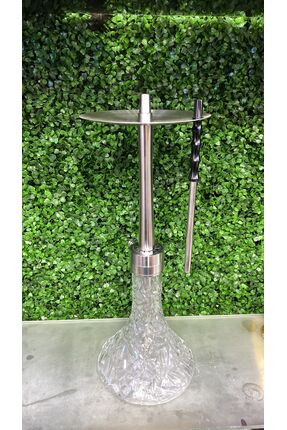 Oniksa Kristal Şişeli Çelik Nargile Takımı