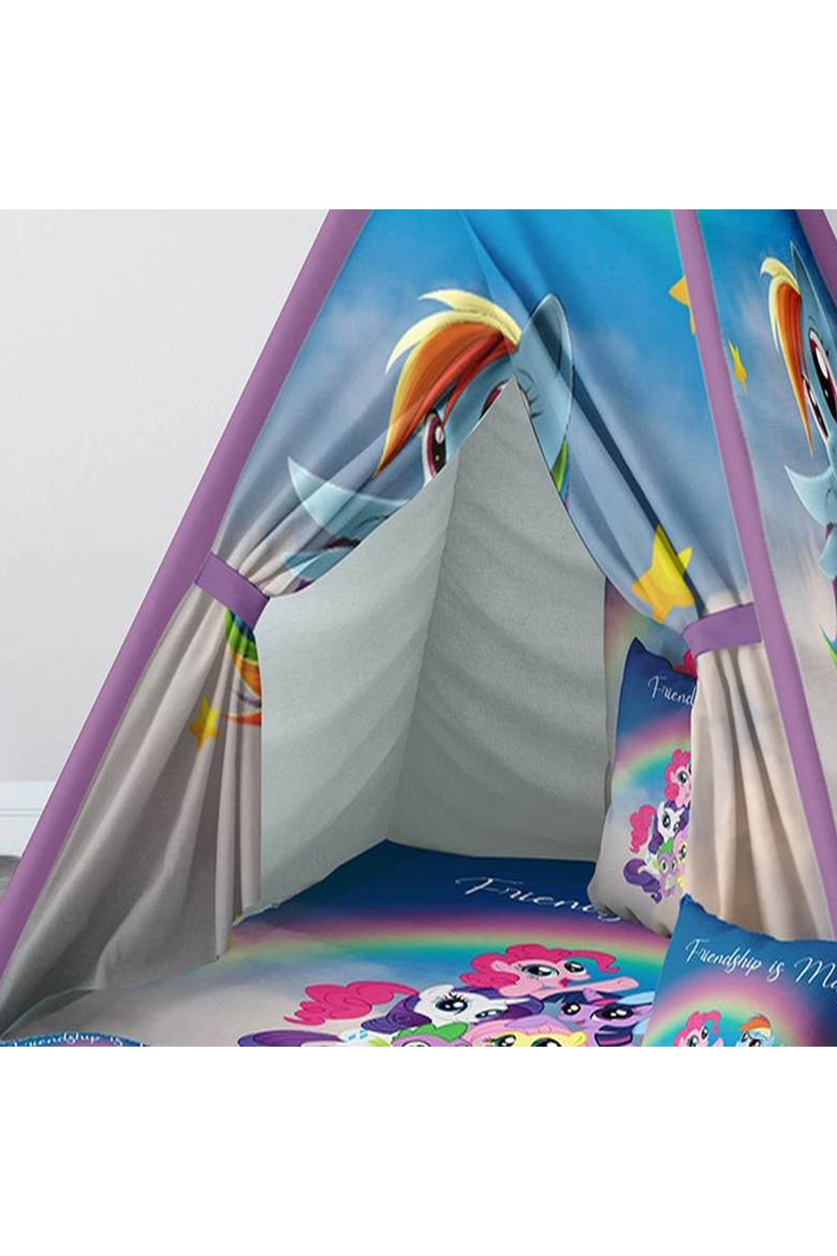 instababyrooms Çocuk Oyun Çadırı My Little Pony Dijital Baskılı fotoğrafı 3 (önizleme)