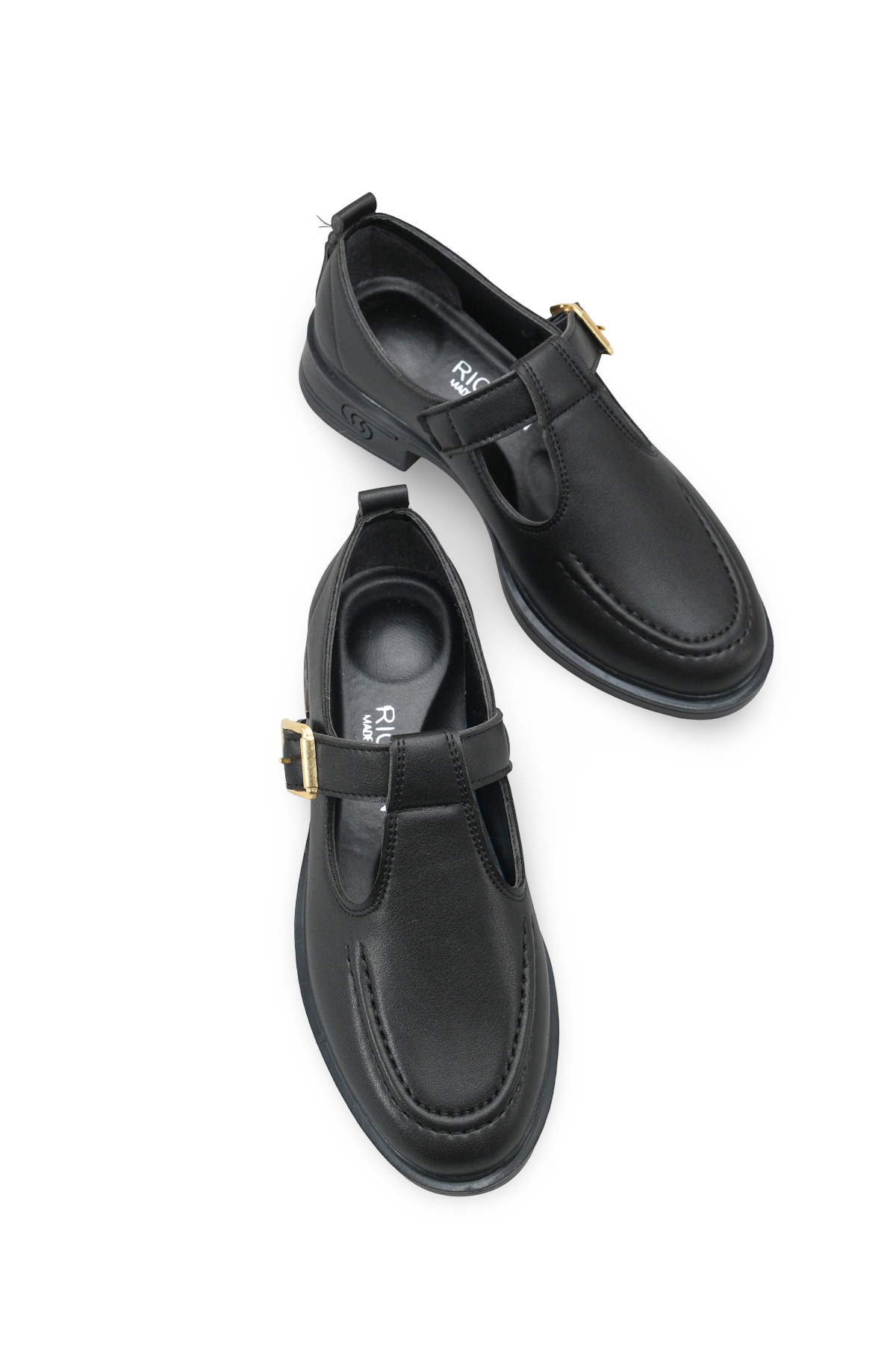 Riccon Kadın Loafer 0012350 Siyah Cilt görsel 3