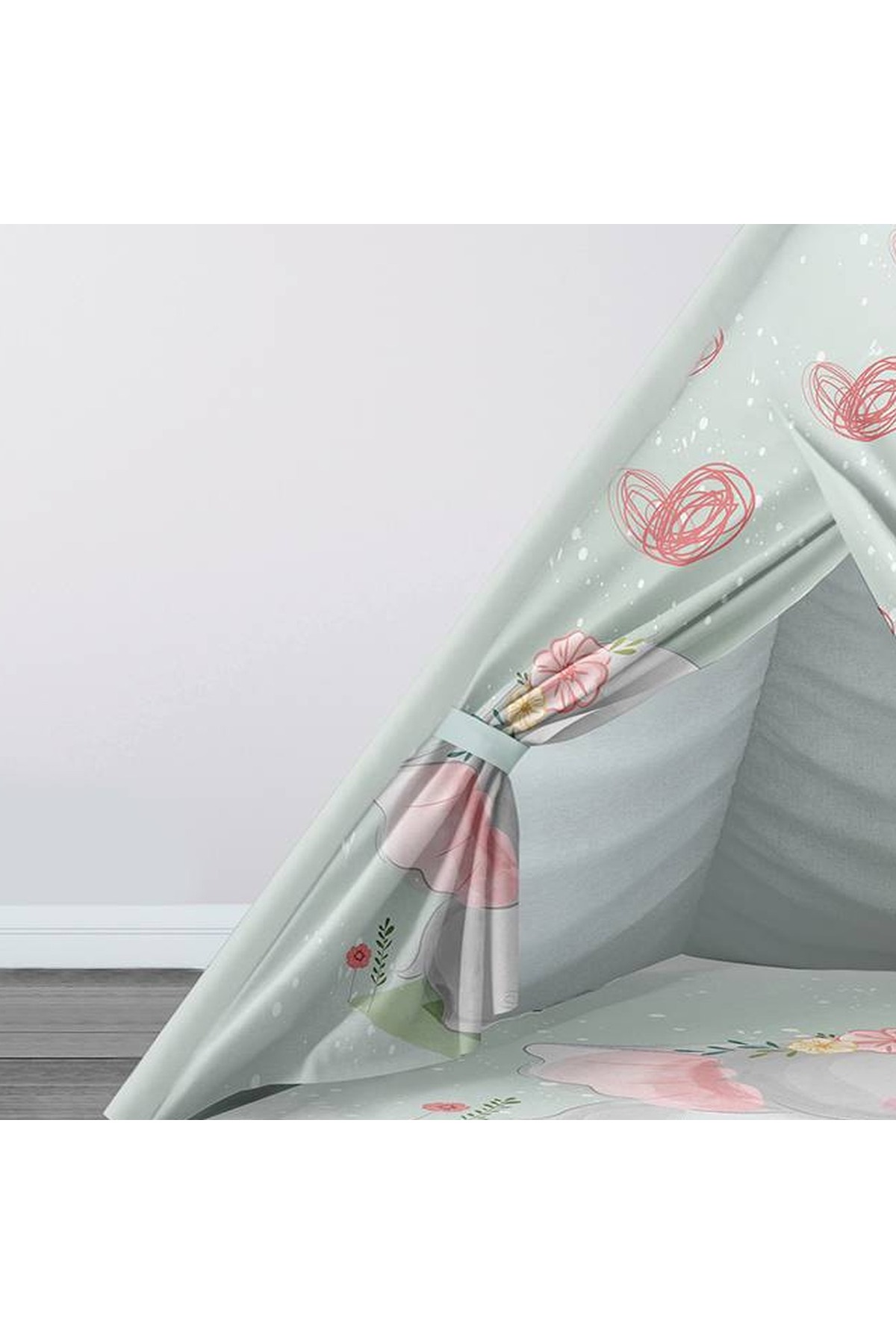 instababyrooms Çocuk Oyun Çadırı Sevimli Fil Dijital Baskılı fotoğrafı 2 (önizleme)