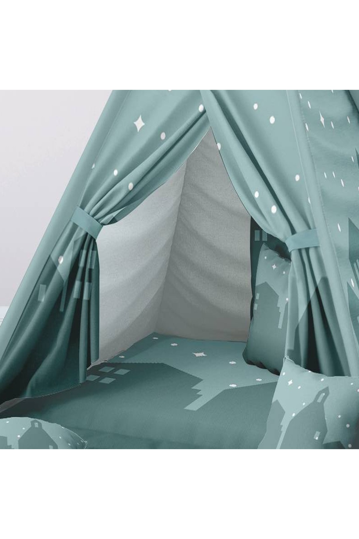 instababyrooms Çocuk Oyun Çadırı Şehir Silüeti Dijital Baskılı fotoğrafı 3 (önizleme)