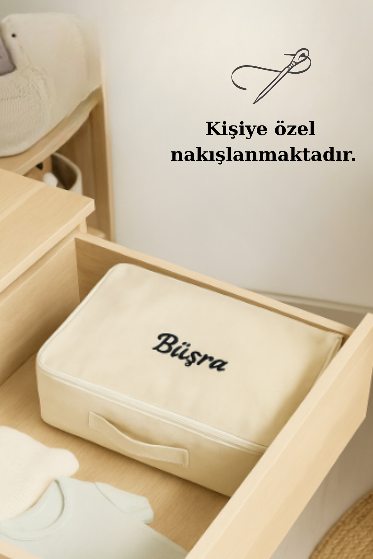 Mama Yoyo Baby Kids 6lı Kişiye Özel Anne Bebek Doğum Hastane Düzenleme Bavul Çantası Içi Düzenleyici NAKIŞLI fotoğrafı 3 (önizleme)