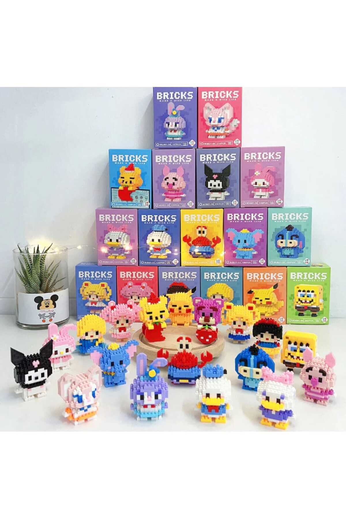 BTİCARET Bricks Sevimli Ördek Karakter Figürü Mini Yapı Blok Seti – Koleksiyon Oyuncak fotoğrafı 3 (önizleme)