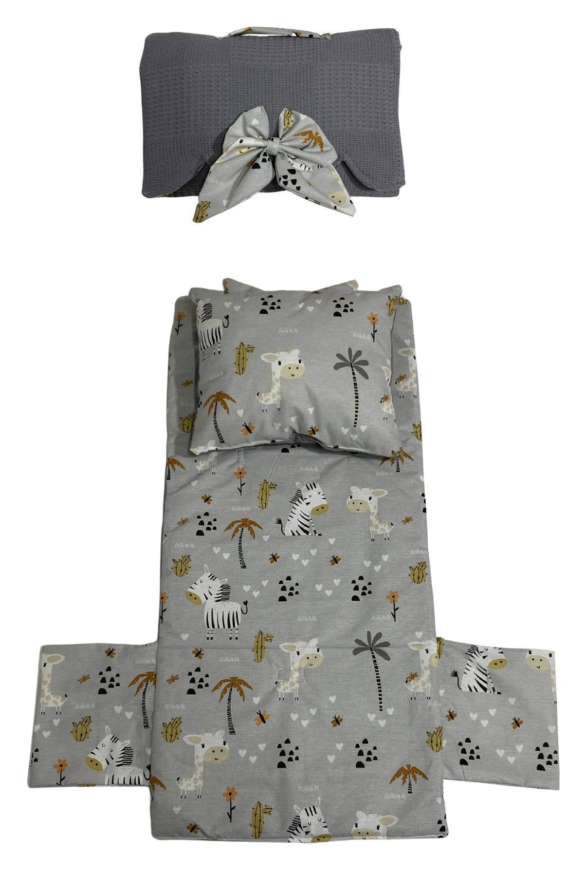 Happy Baby Dikiş Atölyesi 13’lü Babynest Anne Yanı Puset Örtüsü Alt Açma Emzirme Yastığı Ana Kucağı Bebek Arabası Minderi fotoğrafı 3 (önizleme)