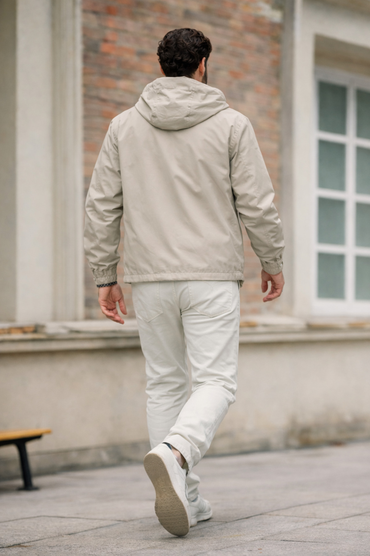 DAMGA JEANS Erkek Trend Taş Fermuarlı Yağmurluk görsel 6