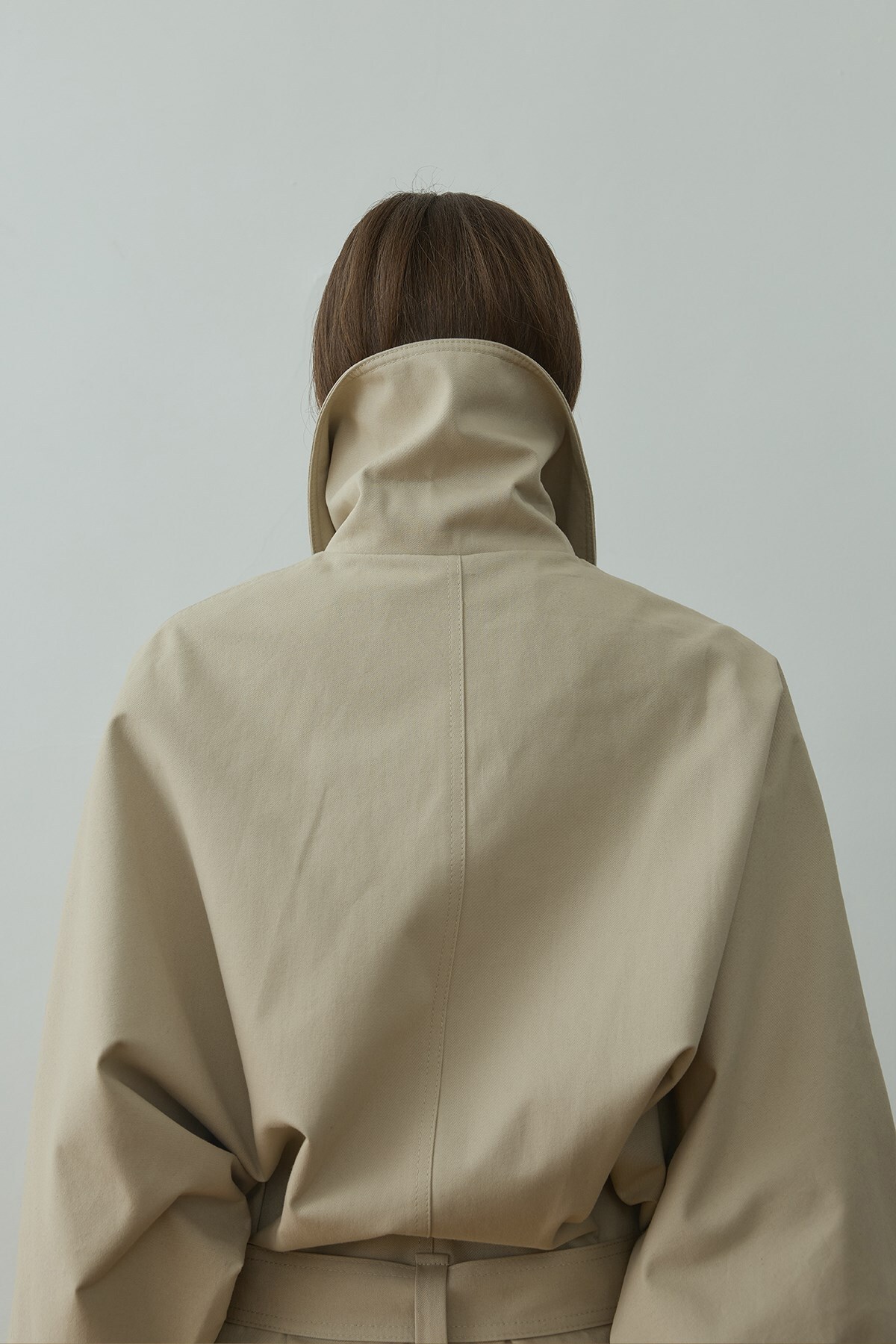 Suud Collection Taş Millie Yarasa Kol Trençkot görsel 2