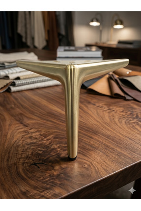 NİSAM AKS 437-AYDOS MAT ALTIN AYARLANABİLİR LÜX METAL AYAK YÜKSEKLİK 12 CM