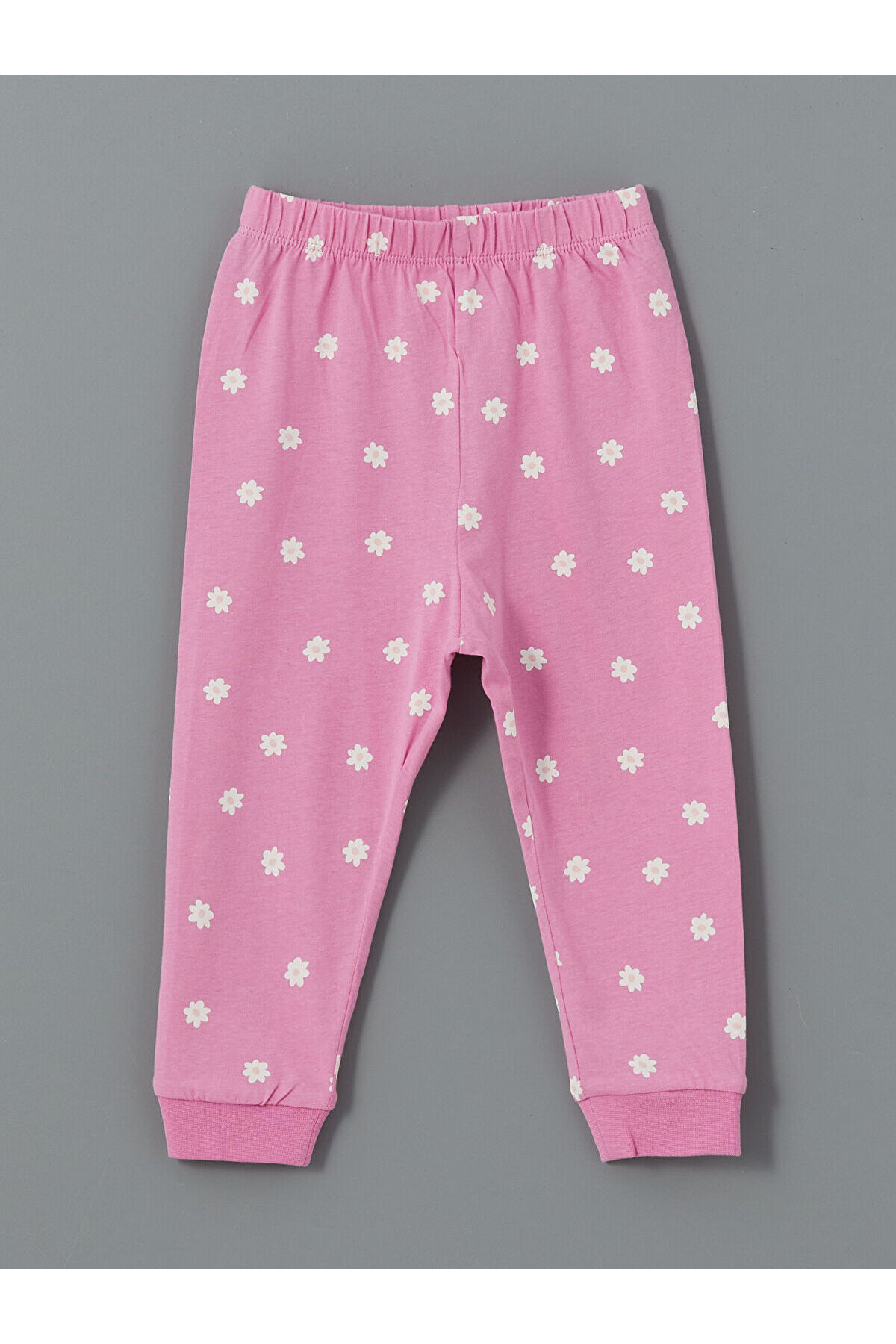 LC Waikiki Ekru Bisiklet Yaka Baskılı Kız Bebek Pijama Takımı fotoğrafı 3 (önizleme)
