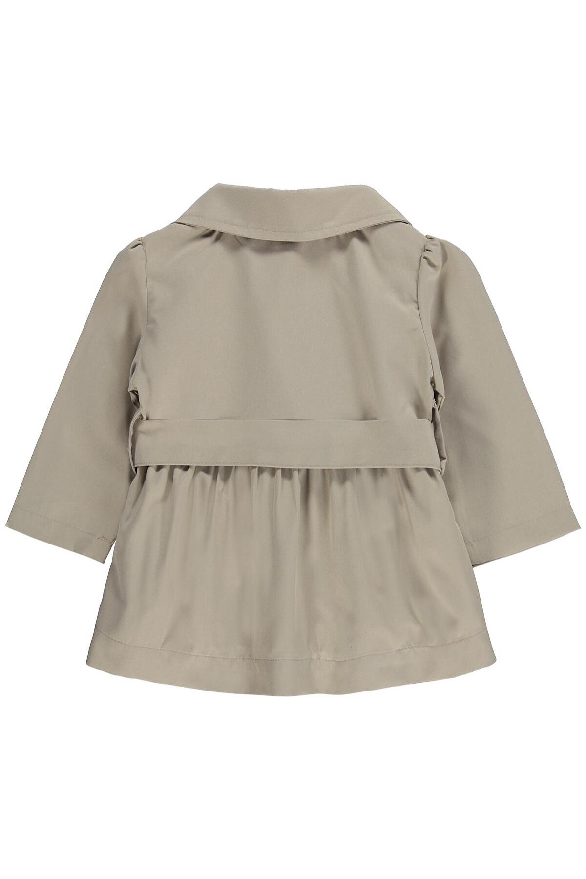 Civil Baby Bel Bağlamalı Tençkot 6-18 Ay Ceket - Kahverengi 6-9 Ay fotoğrafı 2 (önizleme)