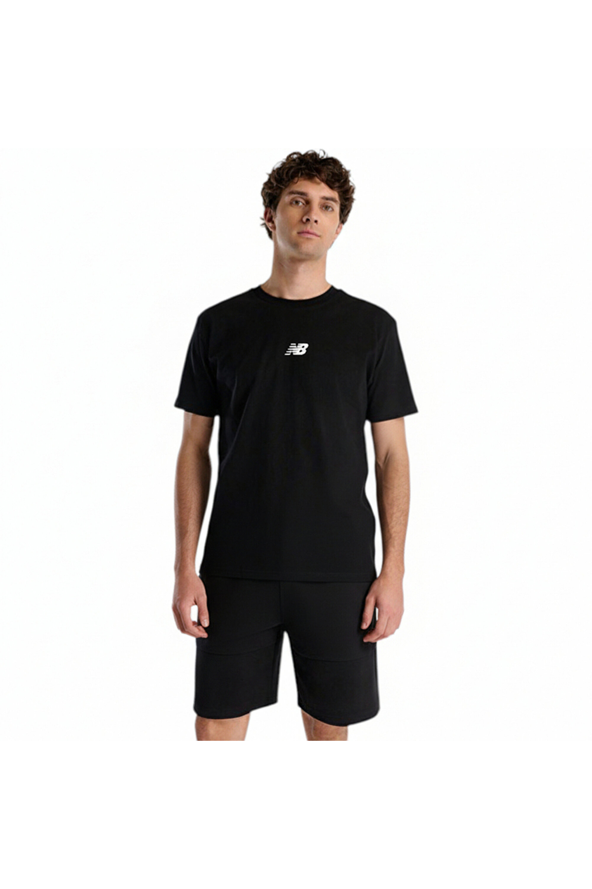 تی‌شرت مشکی مردانه ۱۶۴۲ (MNT1642-BK) نیو بالانس تی شرت ورزشی New Balance