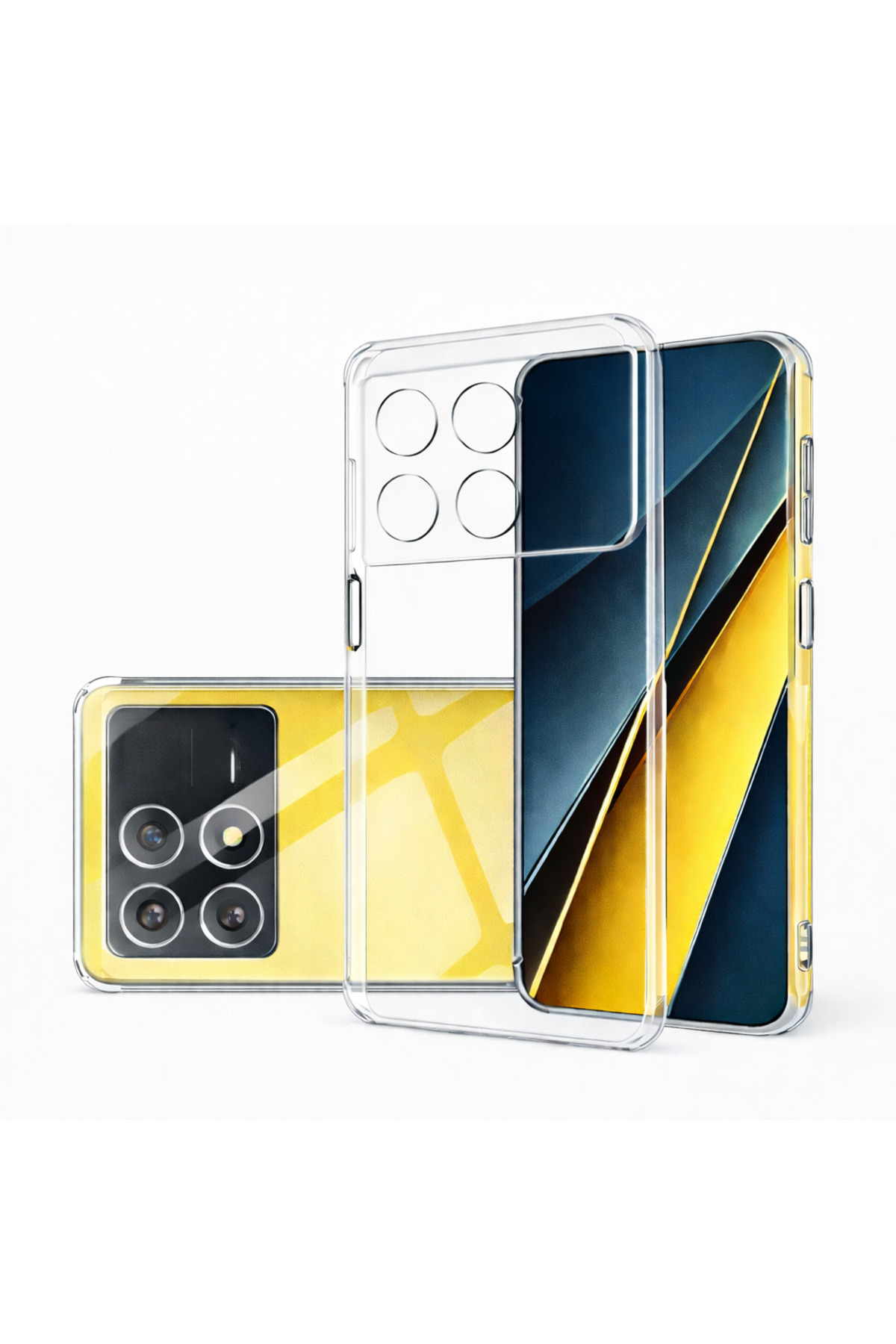 Poco X6 Pro Compatible Case Transparent Camera Protected 3D