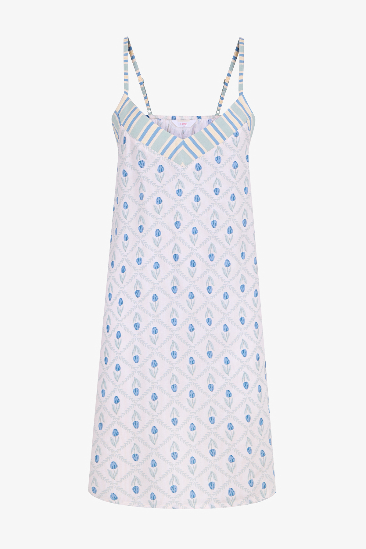 Penti Bej Serenity Floral Gecelik