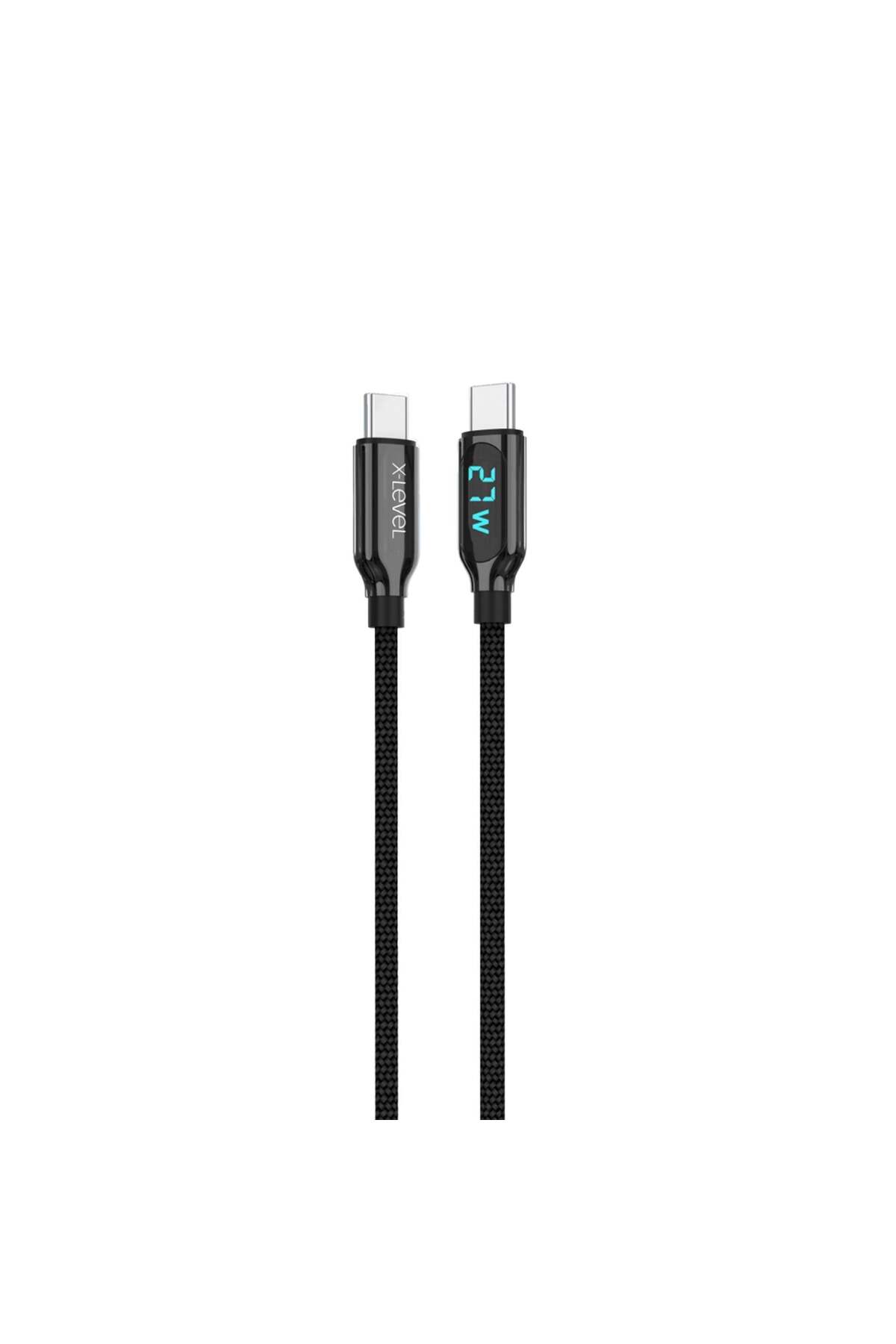 XCC8405 27W 3.3A QC 3.0 PD Fast Fast USB-C / TYPE-C to Lightning Data Charging Case with Led Display Screen