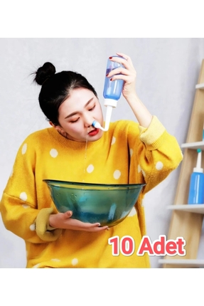ORGANICYOU HANGZHOU Yetişkinler/Çocuklar İçin Burun Yıkama Şişesi 300ml Neti ...
