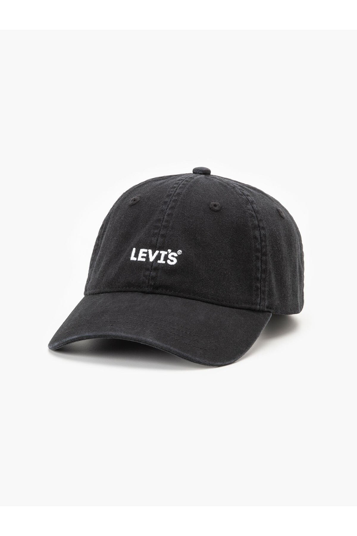 کلاه مشکی مردانه با جزئیات لوگو D7952-0002 لیوایز کلاه Levi's