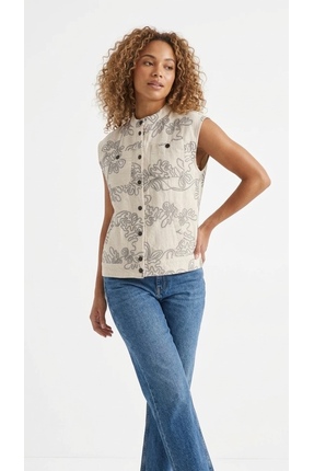 KEYYMOD Nakışlı Kolsuz Yelek