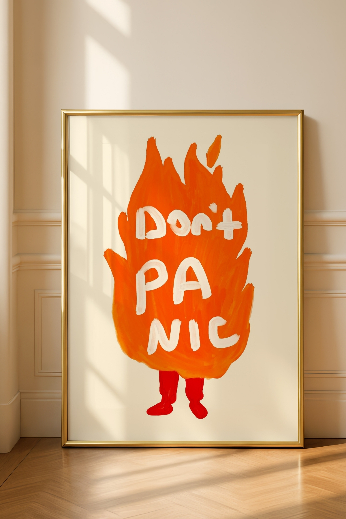 Don’t Panic Yazılı Modern Poster Tablo Motivasyon Duvar Dekoru