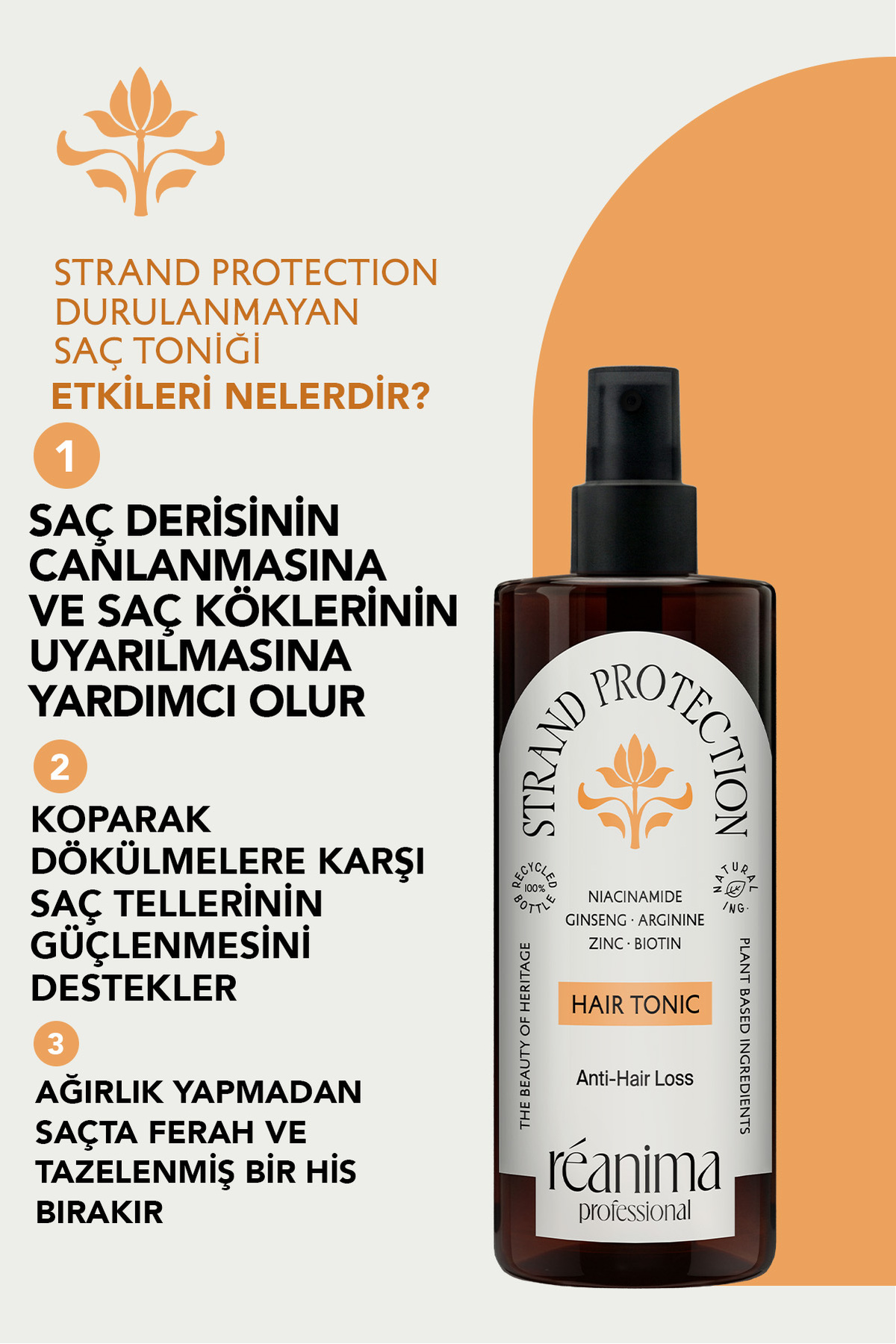 Strand Protection Güçlendirici Şampuan Esneklik Kazandıran Saç Kremi Dökülme Karşıtı Tonik Üçlü Set — STR-PRT-SET — تصویر 8 از 8