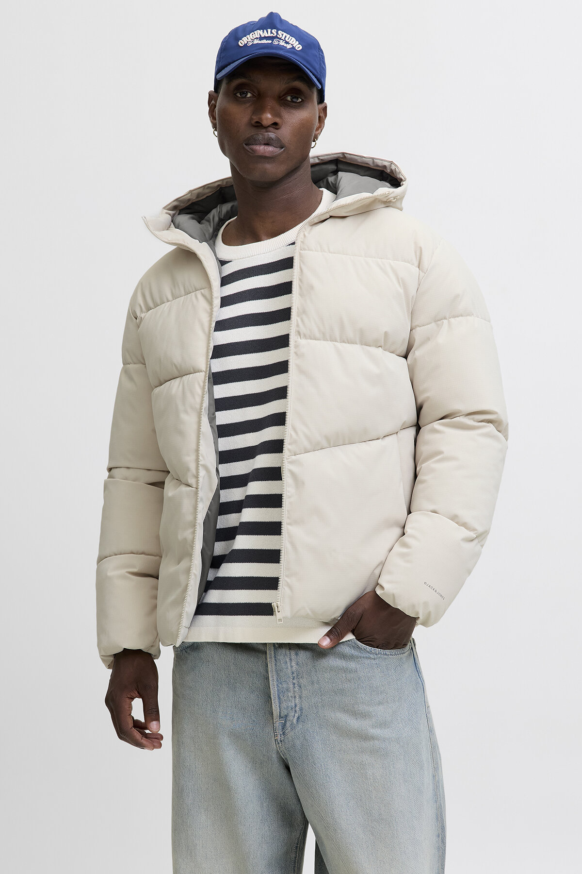 Jack&Jones Global Erkek Mont 12283517 MOONBEAM